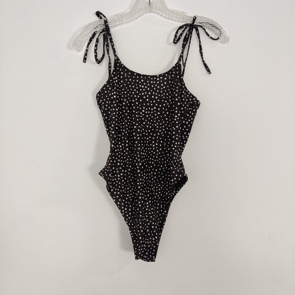 ZAFUL Swimsuit Size 4 Polka Dot Black White Spaghetti Straps Beach Summer Pool - Picture 4 of 10